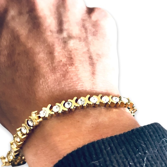 Vintage Moscow 4.80ct. White Topaz 14k Gold Tennis Bracelet 1950s - Picture 10 of 16